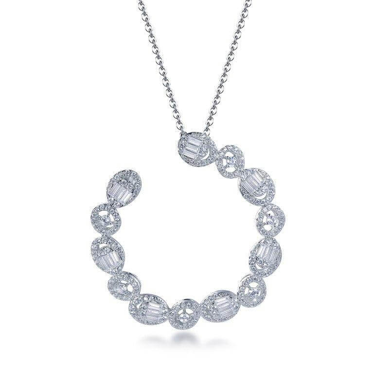 Halo Hoop Necklace - Trendolla Jewelry