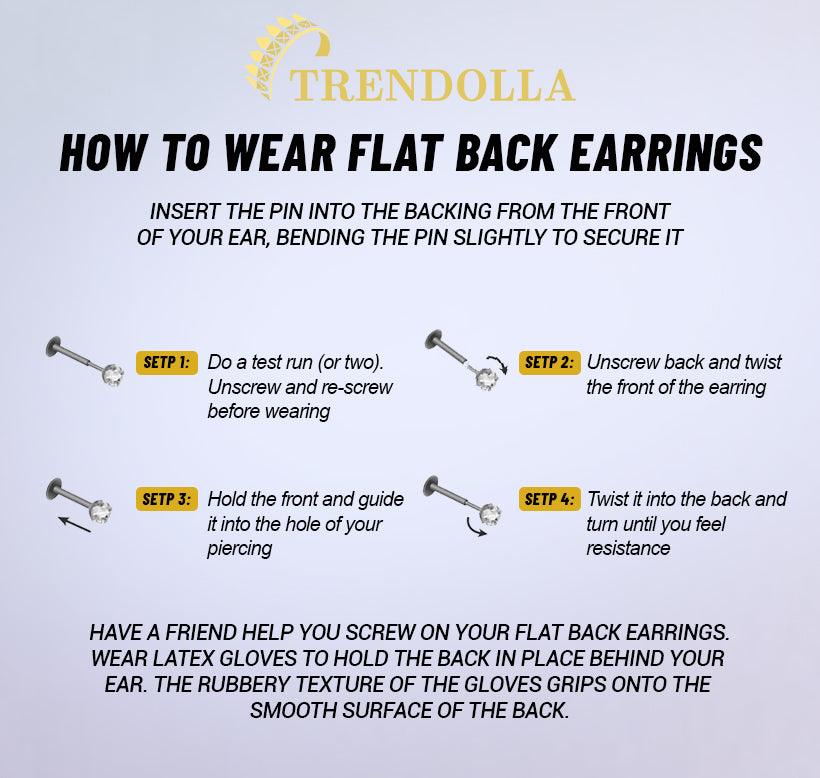 Trendolla Pave Lightning Ball Back Earrings - Trendolla Jewelry
